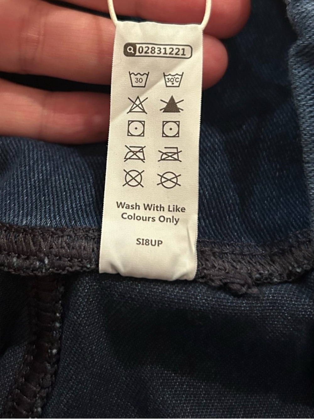 Halara Flex Crossover Pocket Washed Denim Work Leggings Small 7/8 NEW - Picture 12 of 14
